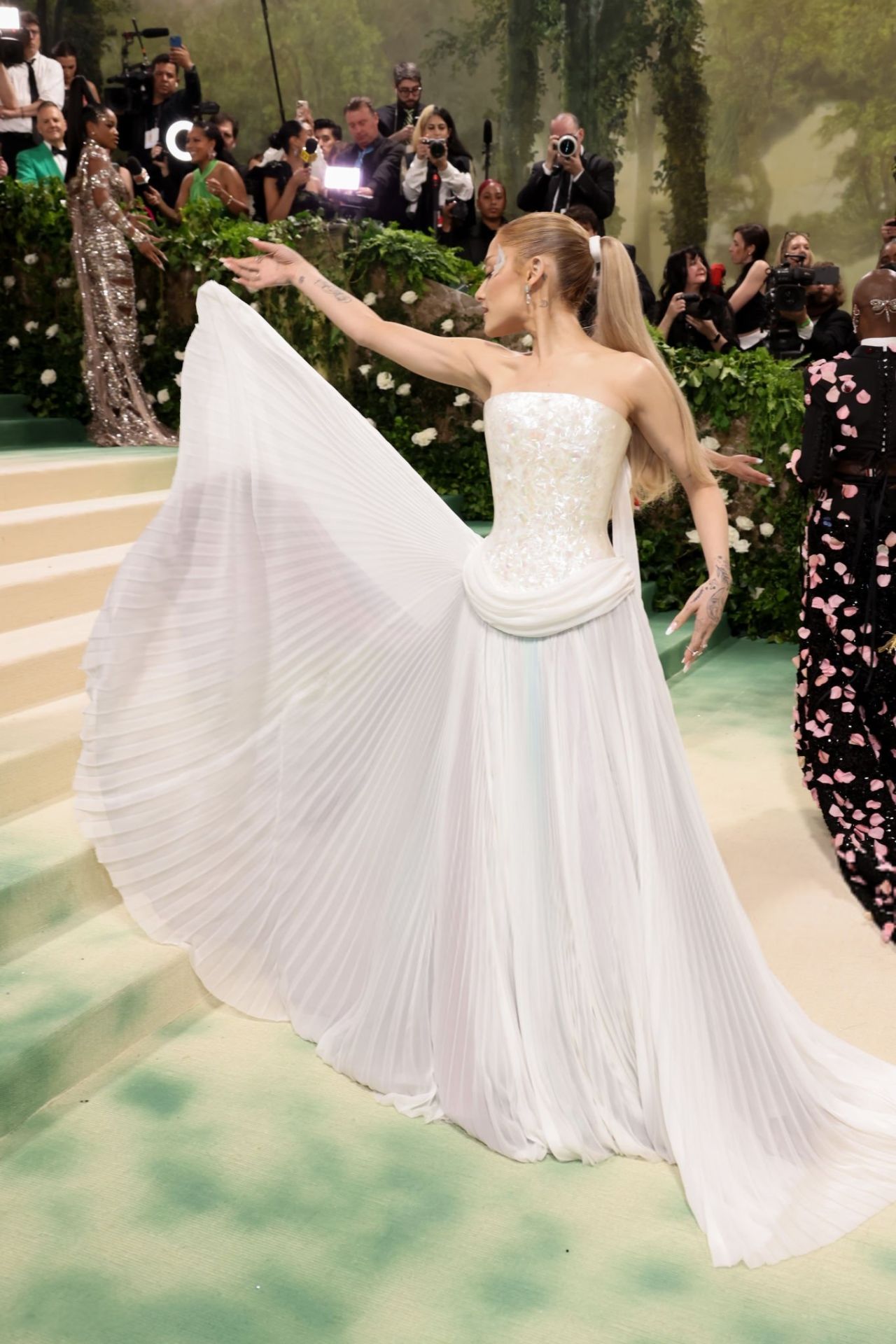 Ariana Grande Shines in Iridescent Ensemble at the 2024 Met Gala in New York City12